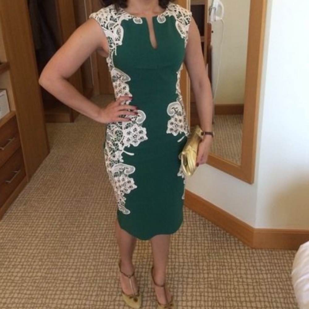 ModCloth lakeside libations sheath in Evergreen